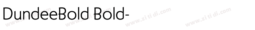 DundeeBold Bold字体转换